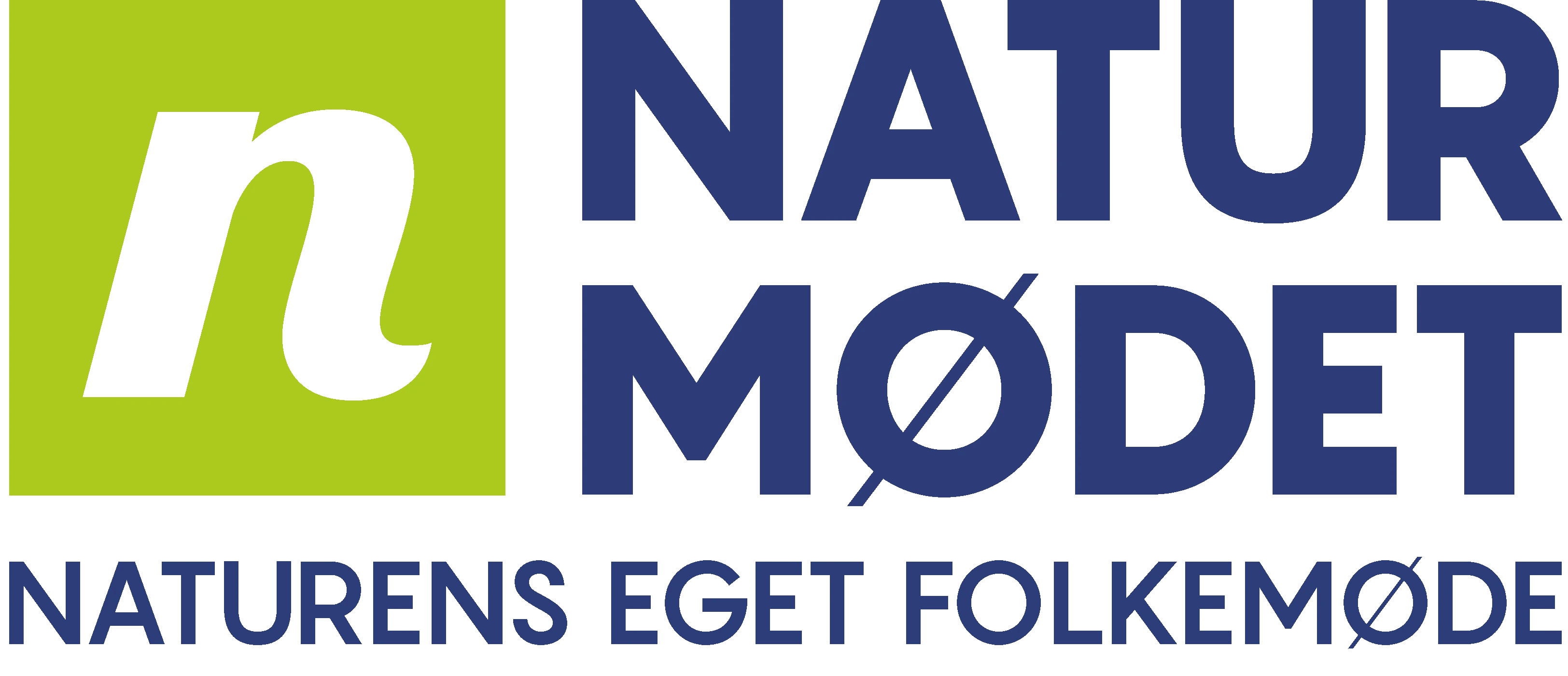 Naturmødet logo - Blåt og grønt med tagline